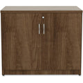 Lorell Essentials Series 2-Door Storage Cabinet, Walnut, LLR69999
