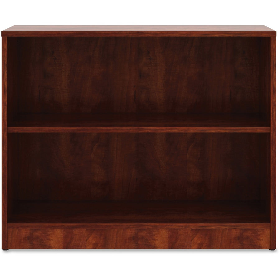 Lorell Laminate Bookcase, 36" x 29.50", Cherry, Square Corner, LLR99779