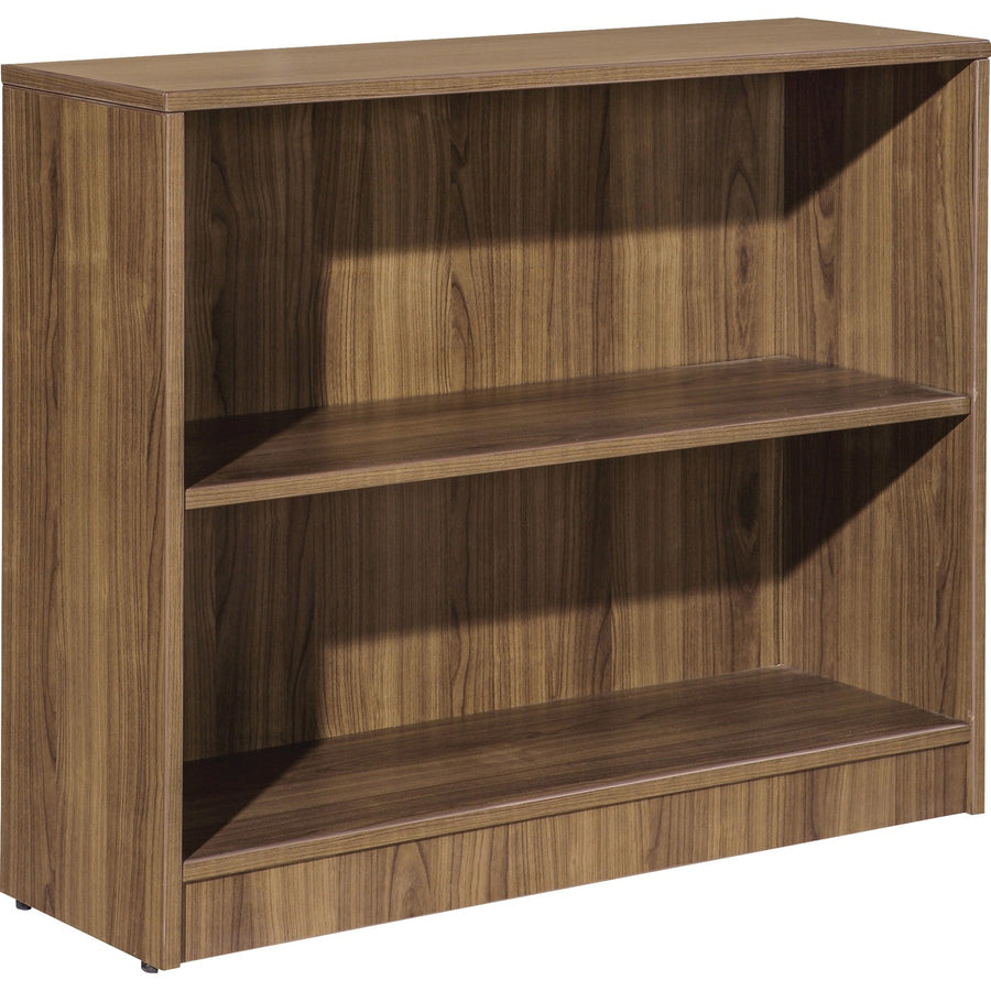 Lorell Laminate Bookcase, 36" x 29.50", Walnut, Adjustable Shelf, LLR99780