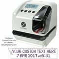 Lathem Time Company Lathem LT5 Electronic Time and Date Stamp, Gray, LTHLT5000