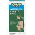 Medline Curad Assorted Waterproof Transparent Bandages, 20 / Box, MIICUR5108