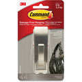 3M Command Large Modern Reflections Hook, Brushed Nickel, 1 Pack, MMMMR03BNES