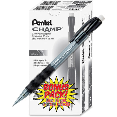 Pentel Champ Mechanical Pencils, 0.5 mm, HB, 24 / Pack, PENAL15ASW2
