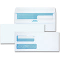 Quality Park No. 9 Double Window Security Tint Envelopes with Self-Seal Closure, White, 250 / Box, QUA24519