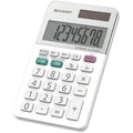 Sharp Calculators EL-244WB 8-Digit Professional Pocket Calculator, White, SHREL244WB