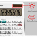 Sharp Calculators EL-310WB 8-Digit Professional Mini-Desktop Calculator, White, SHREL310WB