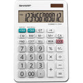 Sharp Calculators EL-334WB 12-Digit Professional Large Desktop Calculator, White, SHREL334W