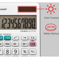 Sharp Calculators EL-377WB 10-Digit Professional Handheld Calculator, White, SHREL377WB