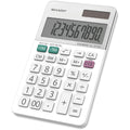 Sharp Calculators EL-377WB 10-Digit Professional Handheld Calculator, White, SHREL377WB