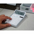 Victor 12-Digit Check and Correct Desk Calculator, White, VCT6400
