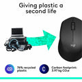 Logitech SILENT PLUS M330 Mouse, Black, LOG910004905