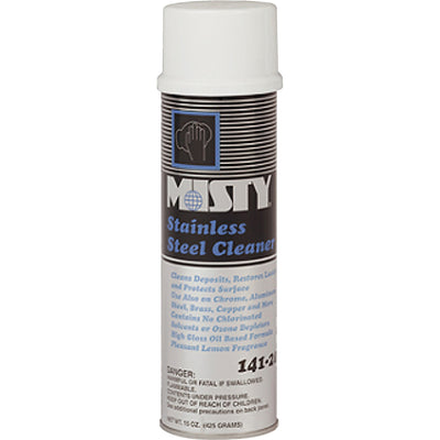 Zep MISTY Stainless Steel Cleaner, Black, AMR1001541
