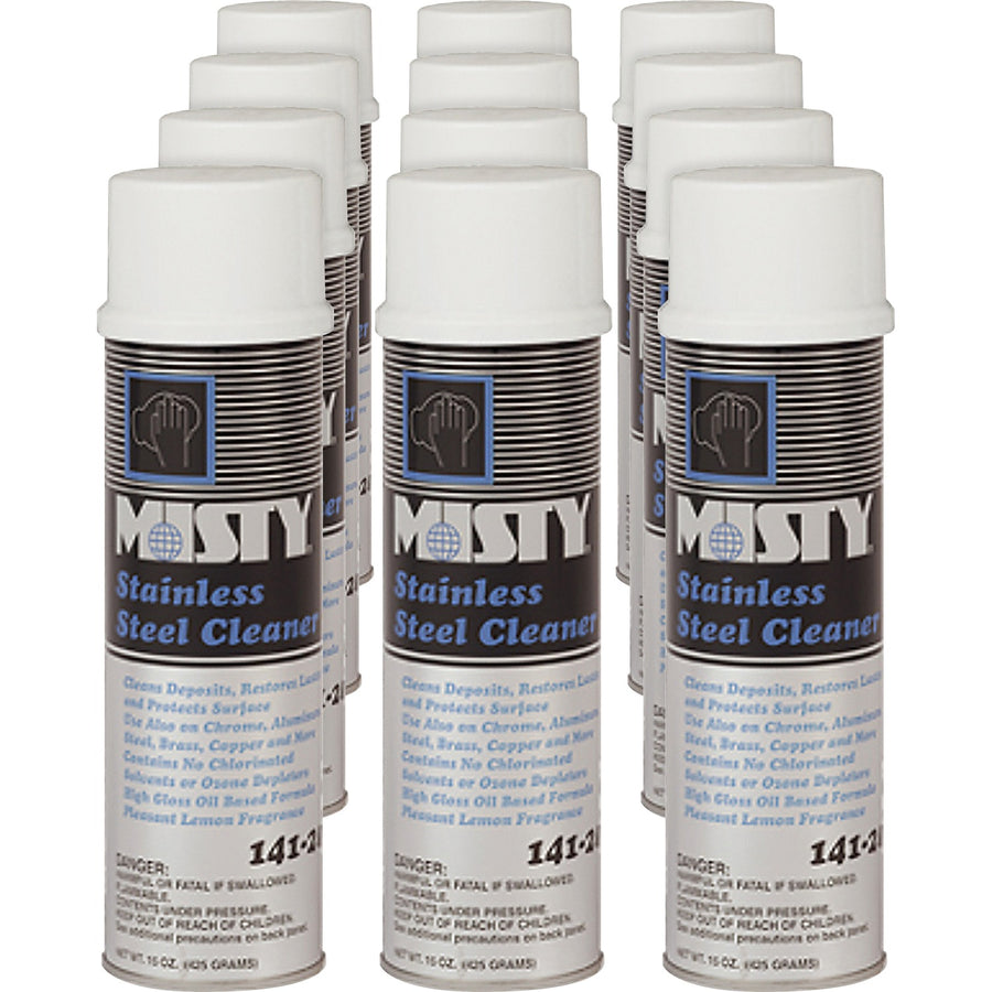 Zep MISTY Stainless Steel Cleaner, Black, 12 / Carton — view 1