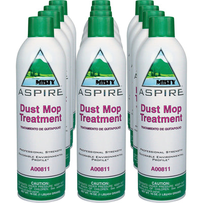 Zep MISTY Aspire Dust Mop Treatment, White, 12 / Carton, AMR1038049CT