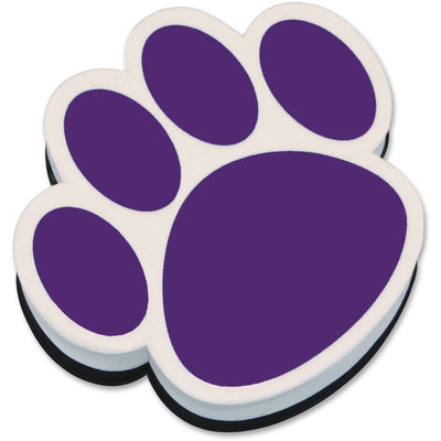 Ashley Productions Paw Shaped Magnetic Whiteboard Eraser, Purple, ASH10005