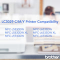Brother INKvestment LC30293PK Original Inkjet Ink Cartridge - Cyan, Magenta, Yellow - 3 / Pack, BRTLC30293PK