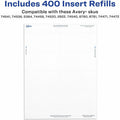 Avery Laser/Inkjet Badge Insert Refills, White, 300 / Box, AVE5392