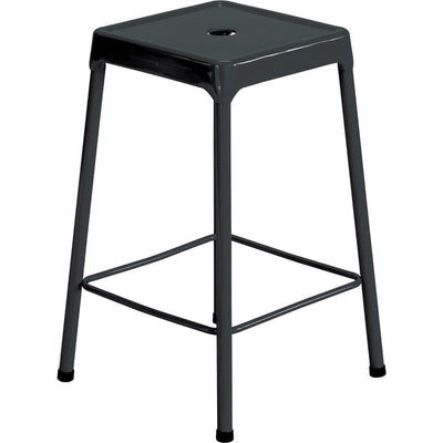 Safco Steel Counter Stool, Black, SAF6605BL