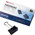 Officemate Binder Clips, Black, 12 / Pack, OIC99050PK