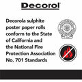 Dixon Ticonderoga Decorol Flame Retardant Art Paper Roll, Sky Blue, 1 Roll, PAC101205