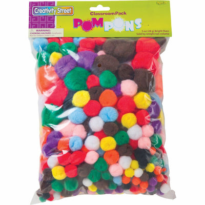 Dixon Ticonderoga Creativity Street Pom Pons Class Pack, Assorted, 300 / Pack, PACAC8150-01