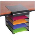 Safco Onyx Solid Top Horizontal Hanging Storage, Black, SAF3242BL