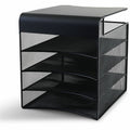 Safco Onyx Solid Top Horizontal Hanging Storage, Black, SAF3242BL