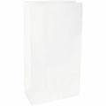 Sparco White Kraft Paper Bags, 100 / Pack, SPR99828