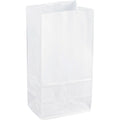 Sparco White Kraft Paper Bags, 100 / Pack, SPR99828