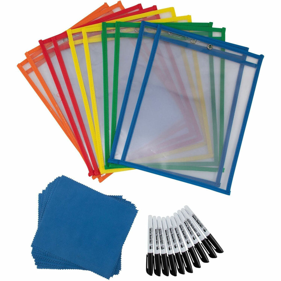 Charles Leonard Dry-erase Pocket Class Pack, 10 / Set, LEO29130