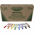 Crayola 8-Color Crayons/Markers Combo Classpack, 256 / Box, CYO523349