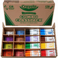 Crayola 8-Color Crayons/Markers Combo Classpack, 256 / Box, CYO523349