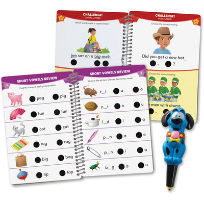 Educational Insights Hot Dots Kindergarten Reading Set Interactive Education Printed Book Interactive Printed Book, EII2391