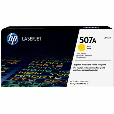 HP 507A Original Laser Toner Cartridge - Single Pack - Yellow -, HEWCE402A