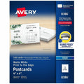 Avery Sure Feed Postcards, White, 4" x 6", 1 Box, AVE8386