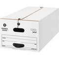 Business Source Medium Duty Legal Size Storage Box, White, 12 / Carton, BSN26747