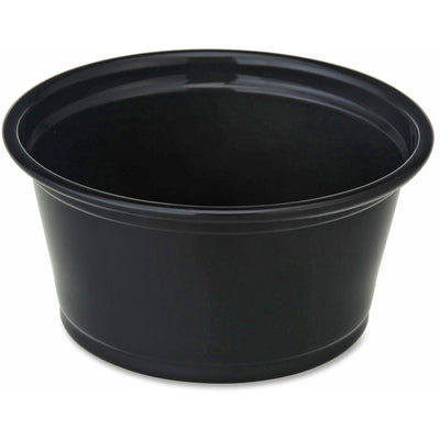 Genuine Joe 2 oz Portion Cups, Black, 50 / Carton, GJO19066