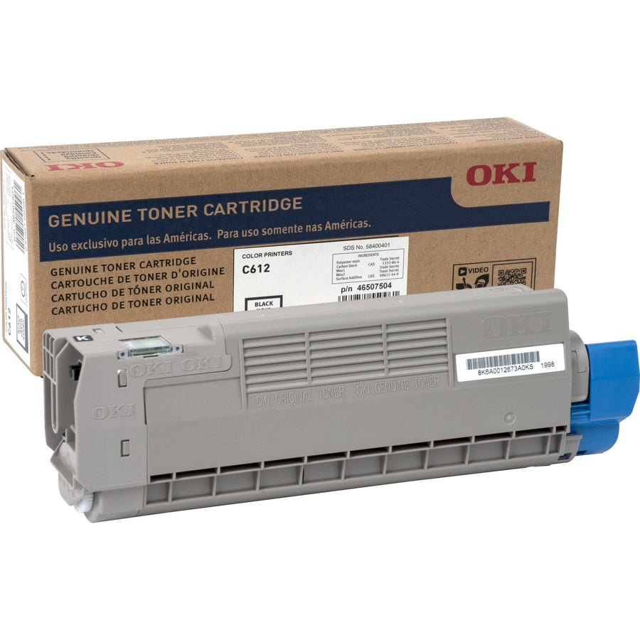 Oki 8K Black Toner for C612, OKI46507504