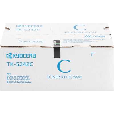 Kyocera TK-5242C Original Laser Toner Cartridge - Cyan -, KYOTK5242C