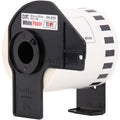 Brother BK/RD on WE Continuous Length Paper Labels, White, 1 Roll, BRTDK2251