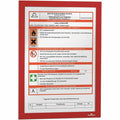 Durable Office Duraframe Magnetic Self-adhesive Frame, Red, DBL476803