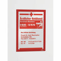 Durable Office Duraframe Magnetic Self-adhesive Frame, Red, DBL476803