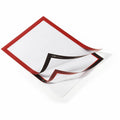 Durable Office Duraframe Magnetic Self-adhesive Frame, Red, DBL476803