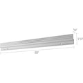 Deflecto Mounting Bar for Storage Box, Organizer Canister - Aluminum, DEF22773CR