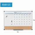 Bi-silque S.A MasterVision 3-in-1 Monthly Dry-erase Calendar Board, White, BVCMB0707186P