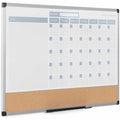 Bi-silque S.A MasterVision 3-in-1 Monthly Dry-erase Calendar Board, White, BVCMB0707186P