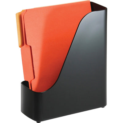 Officemate 2200 Series Executive Plastic Magazine File, Black, OIC22352