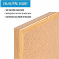 Bi-silque S.A MasterVision Oak Frame 3'x2' Cork Bulletin Board, BVCMC070014231