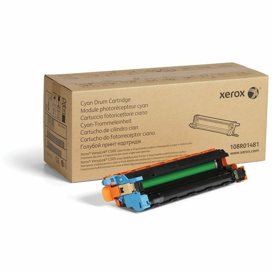 Xerox Genuine Cyan Drum Cartridge For VersaLink C500/C505, XER108R01481