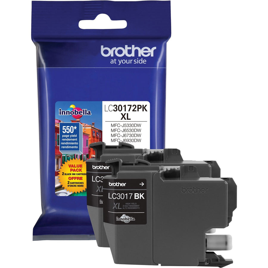 Brother Innobella Original High Yield Inkjet Ink Cartridge - Black - 2 / Pack — view 1